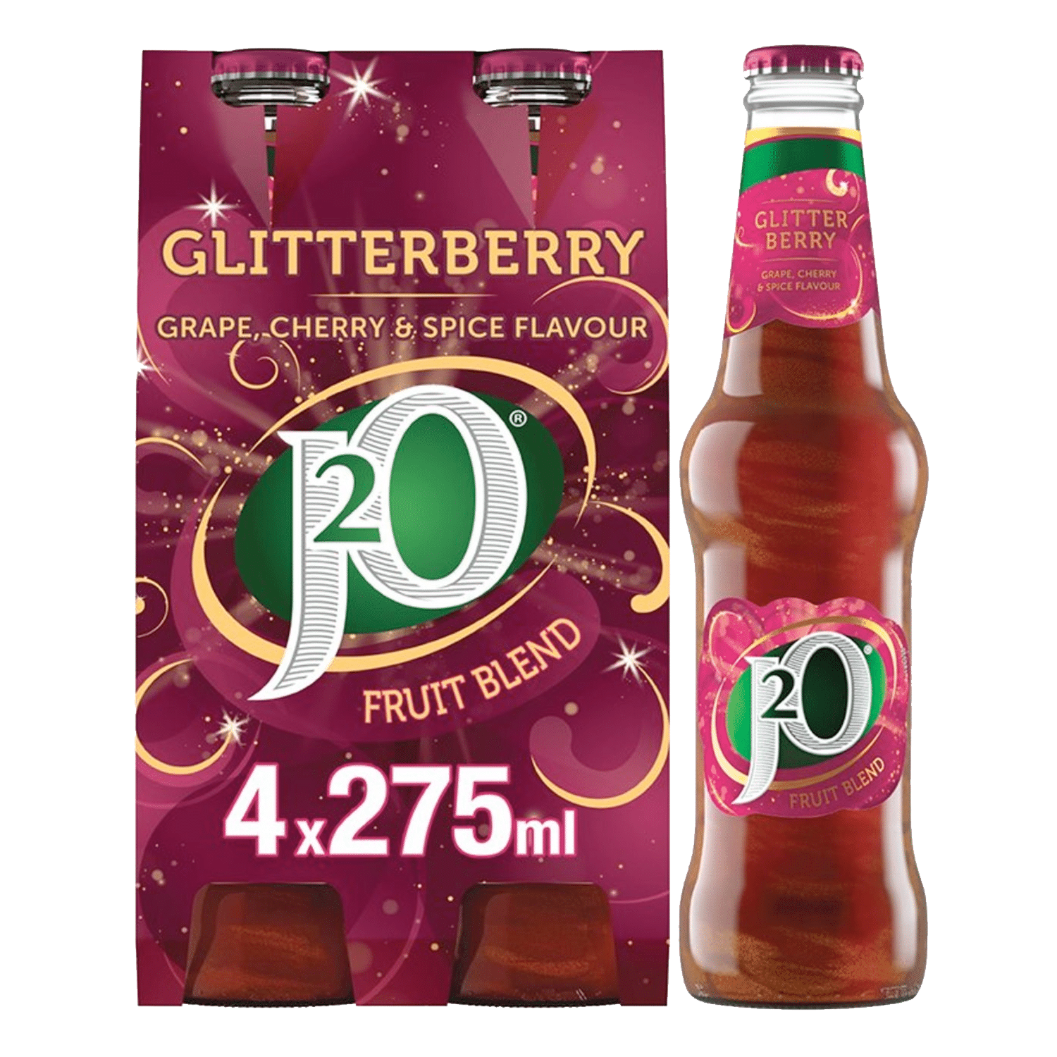 J2O Fruit Blend Glitterberry Juice Drink